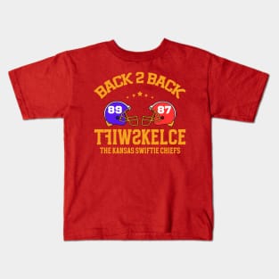 Back2Back SwiftKelce The Kansas Swifie Chiefs Kids T-Shirt